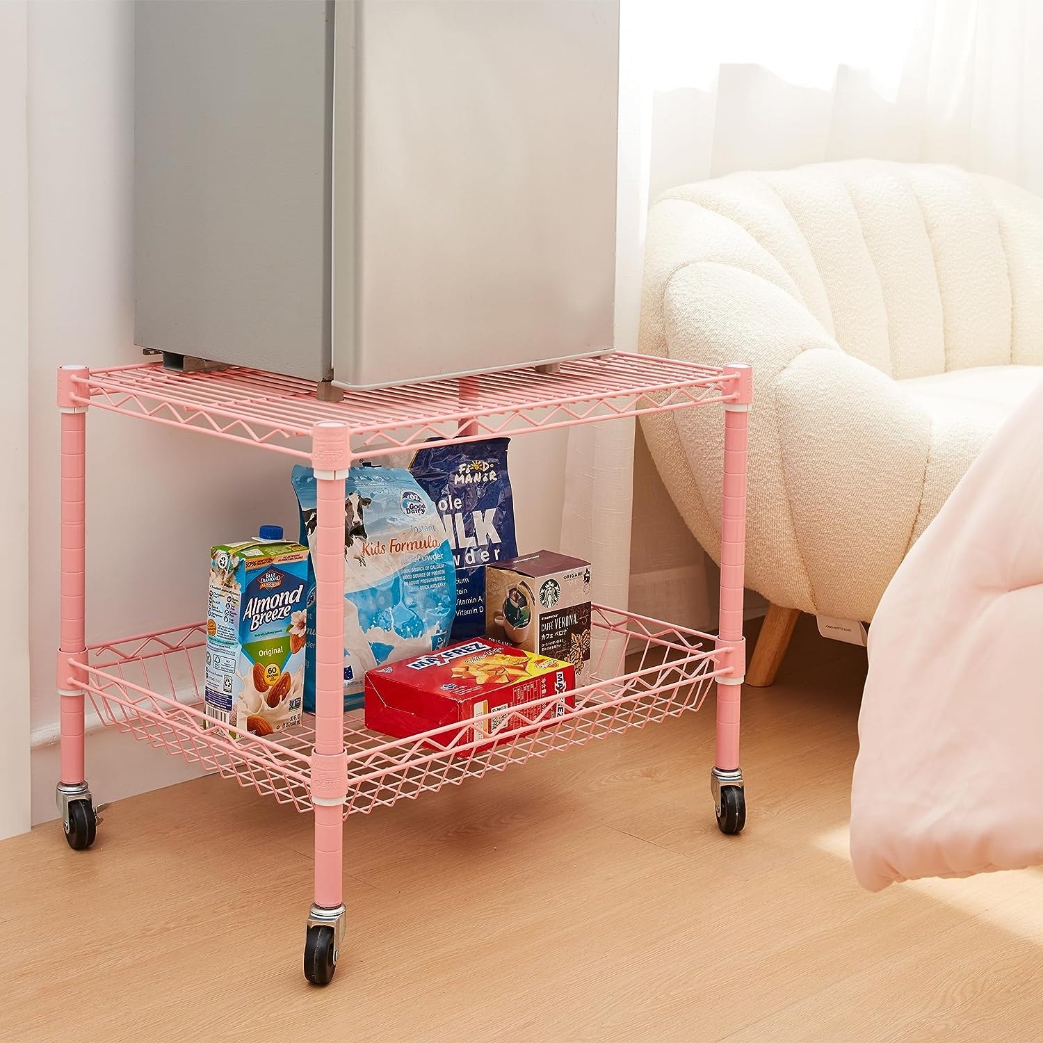 Suprima Classic Fridge Stand Byourbed Finish: Pink
