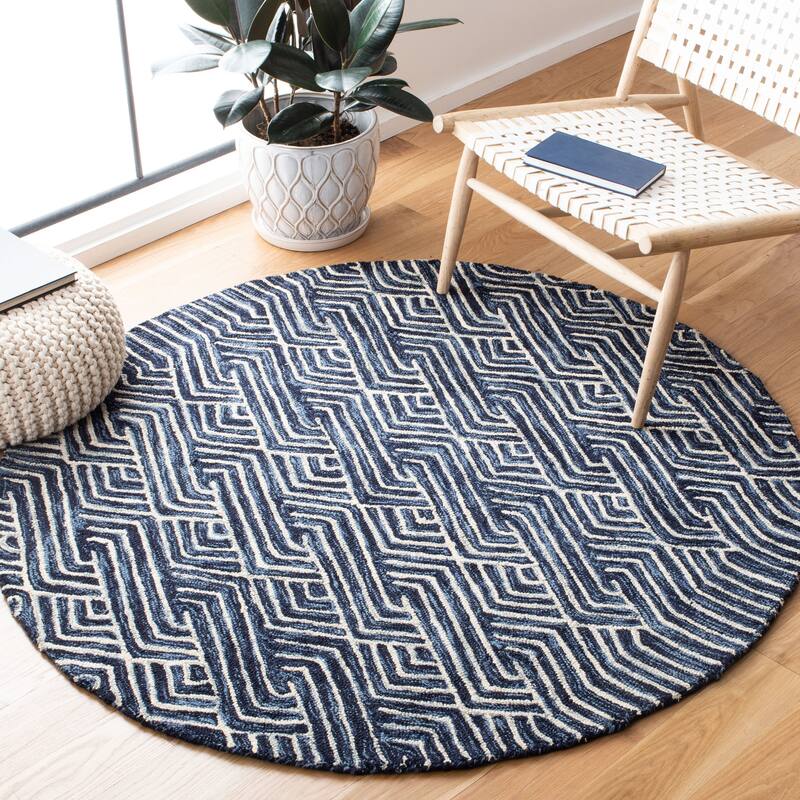 SAFAVIEH Handmade Micro-Loop Firica Modern Wool Rug