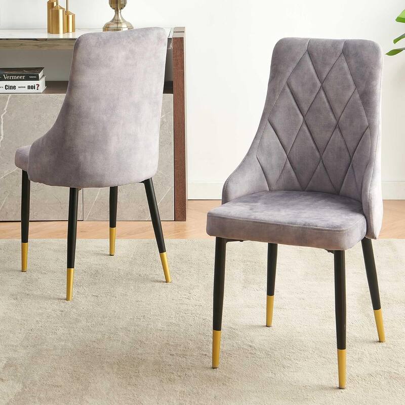 Howtai Velvet Home Kitchen Dining Chairs Upholstered Backrest