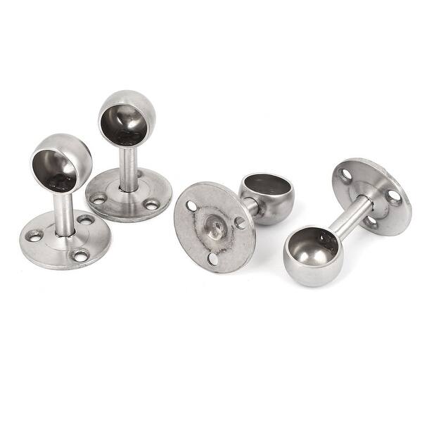Shop Unique Bargains 19mm Dia Rail Fittings Wardrobe Hanging Rod