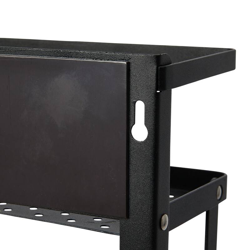 Household Essentials Metal Magnetic Organizer with Paper Towel Holder - 12.6"L x 4.5"W x 18.3"H
