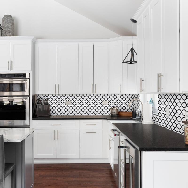 The Tile Life Santorini Braid 12x12 Polished Marble Mosaic Floor, Backsplash & Wall Tile