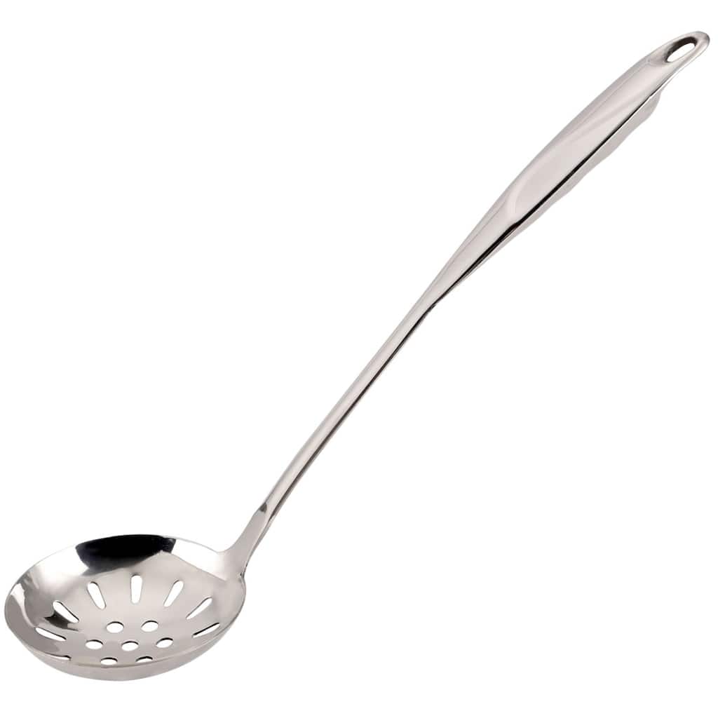 10.6" Stainless Steel Slotted Spoon Heat Resistant Non-stick Skimmer - 10.6" x 3"(L*W)