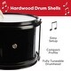 preview thumbnail 3 of 15, Hey Play 3pc. Kids Drum Set with Cymbal, 2 Toms, Bass Drum and Throne