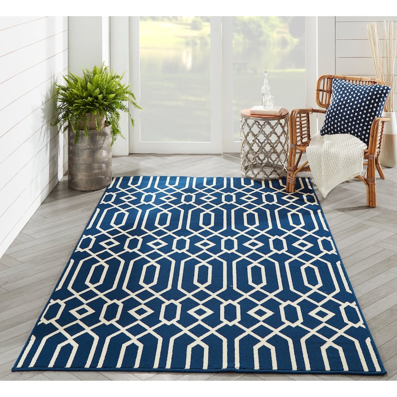 Momeni Baja Links Geometric Trellis Outdoor Area Rug