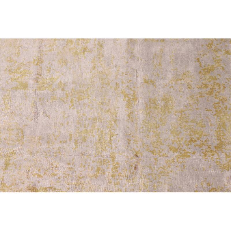 Multi-Color Abstract / Modern Area Rug Handmade Wool Carpet - 6'6"x 9'9"