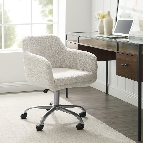 Modern Office Chair With Chrome Arms White - Boss Office Products : Target