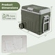 preview thumbnail 3 of 8, Costway 12 Volt Car Refrigerator 37/53 QT Portable Car Fridge with