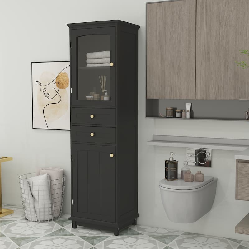 Bathroom tall cabinet