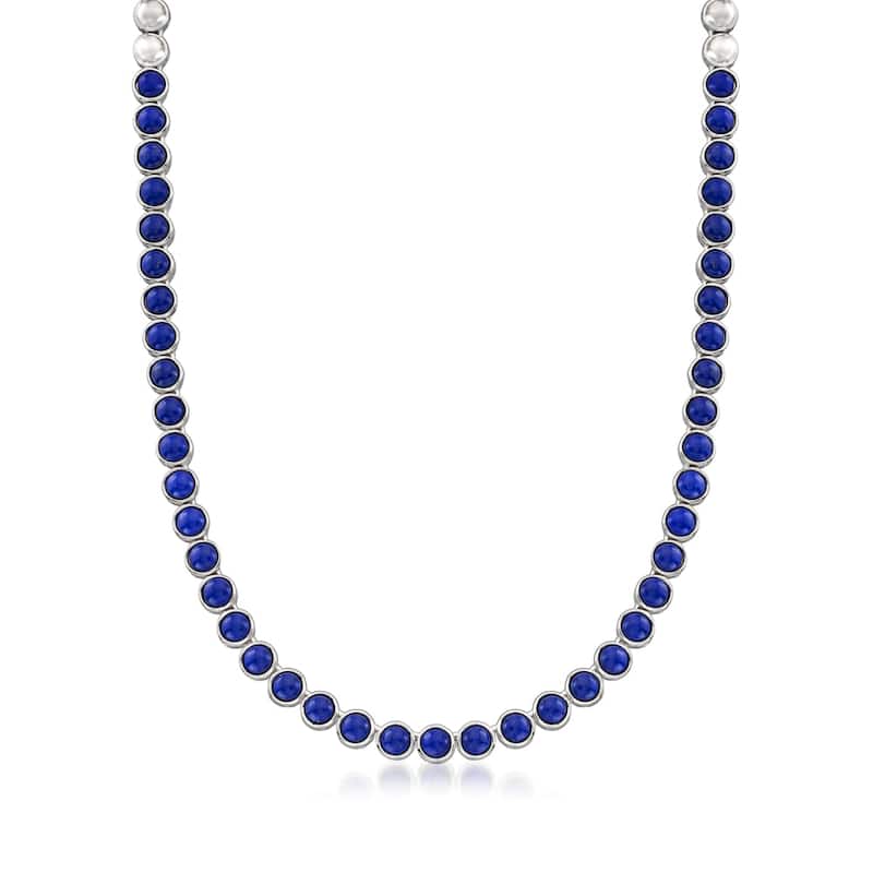 925 Sterling Silver Lapis Lazuli Necklace