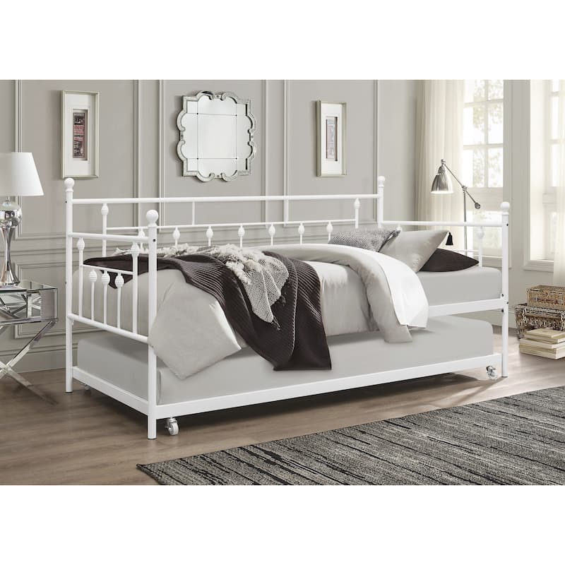 Aine Twin Metal Daybed with Trundle
