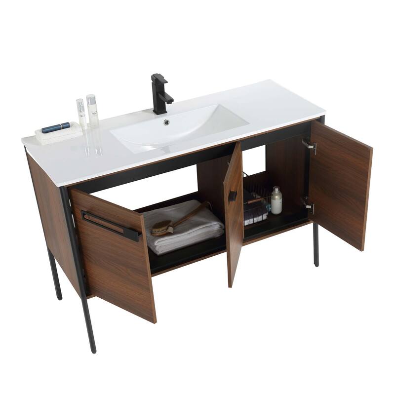 Fine Fixtures Oakville Bathroom Vanity with White Ceramic Sink