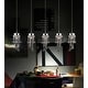 preview thumbnail 1 of 1, Monica 5 Light Multi Light Pendant With Chrome Finish Chrome