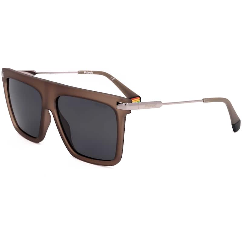Polaroid Men's 58mm Matte Brown Polarized Sunglasses PLD6179S-0YZ4-M9