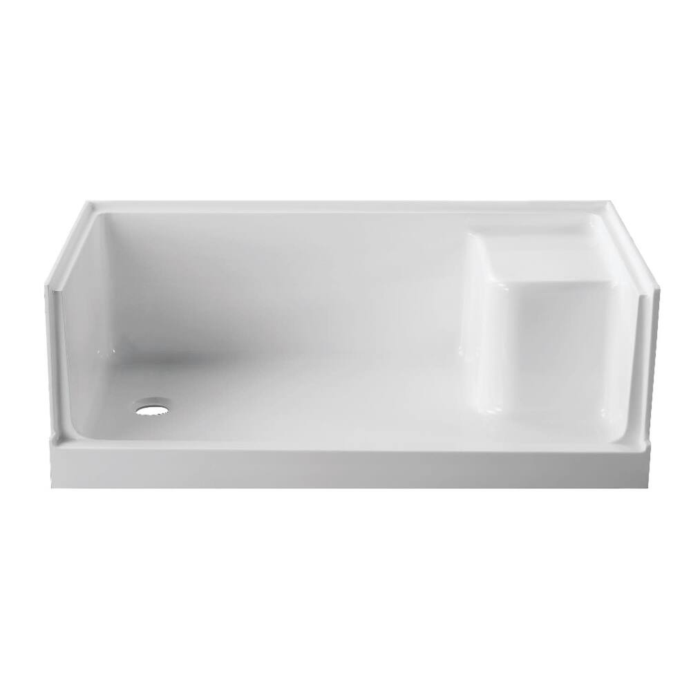 Kingston Brass Grenada 60" x 32" Rectangular Shower Base with Single