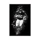 preview thumbnail 8 of 10, iCanvas "Football Player" by Cornel Vlad Framed Charcoal - 26x18