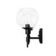 preview thumbnail 46 of 45, Hunter Xidane Vanity Wall Light - Bathroom, Mid Century Modern, Glam - Clear glass
