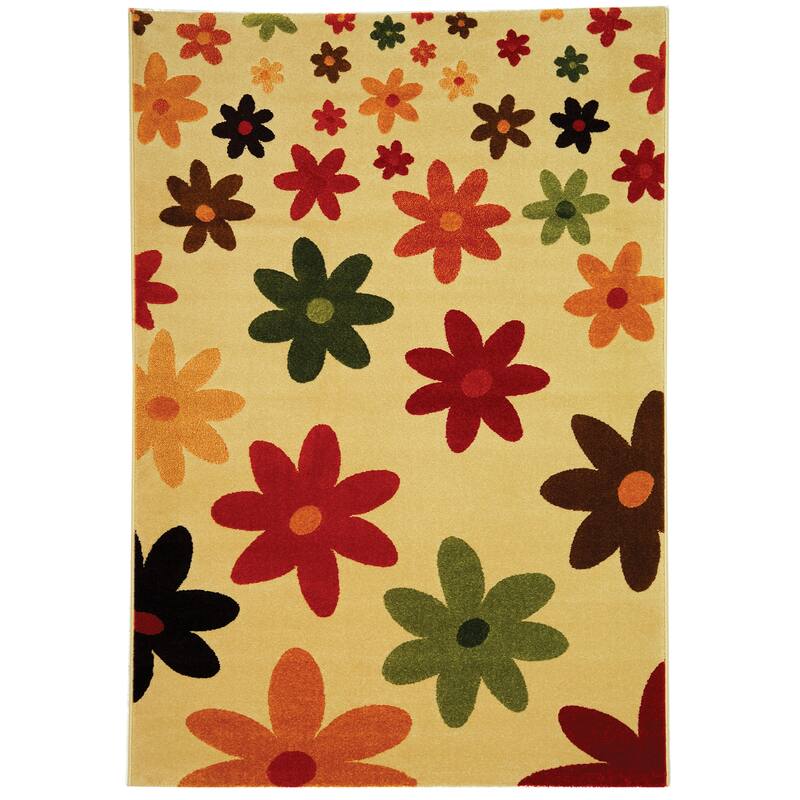 SAFAVIEH Porcello Ala Modern Rug - 4' x 5' 7" - Cream - Runner/Rectangle