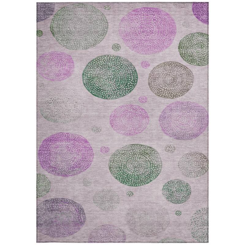 HomeRoots Geometric Transitional Rectangle Outdoor Rug