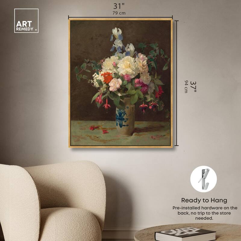 Lambdin Vase of Flowers Canvas by Art Remedy