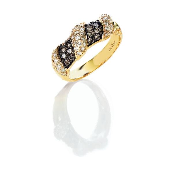 Shop Encore By Le Vian Chocolate Diamond 14k Yellow Gold Ring Size 7 On Sale Overstock 31298270
