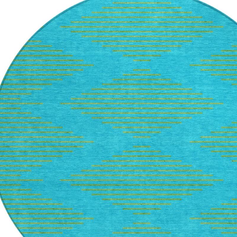 HomeRoots Geometric Transitional Rectangle Outdoor Rug