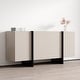 preview thumbnail 3 of 10, Meble Furniture Kinzie 180 Sideboard 71" Wide x 32" High - Matte Two-Tone Modern Buffet Credenza with Cabinet Storage