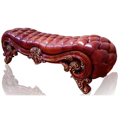 Luxury Design Italian Leather Sleek Ottoman Chaise Lounge Chair Luxury Design Italian Leather Sleek Ottoman Chaise Lounge Chair