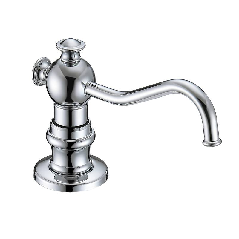 Whitehaus 5" Deck Mount Solid Brass Kitchen Soap And Lotion Dispenser