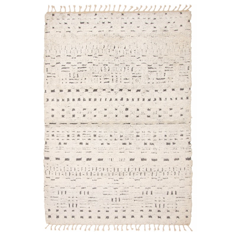 Tangier Ivory Rug 5'4" x 8'0" - 5'4 x 8'0 - Ivory - 5'4 x 8'0