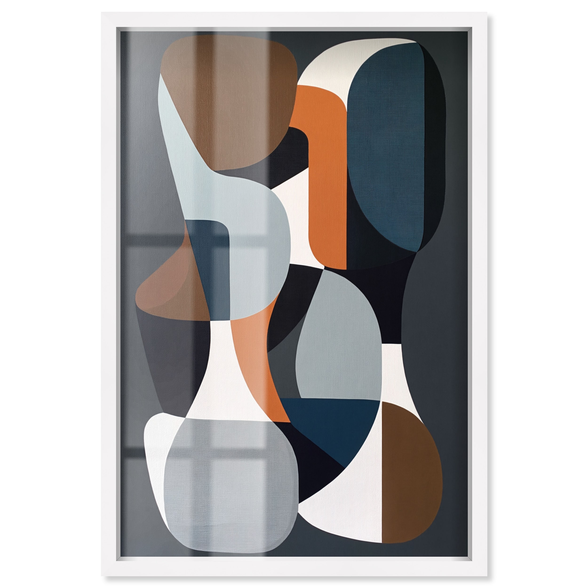 Balanced Forms Living Room Wall Art Shadowbox Print by Art Remedy