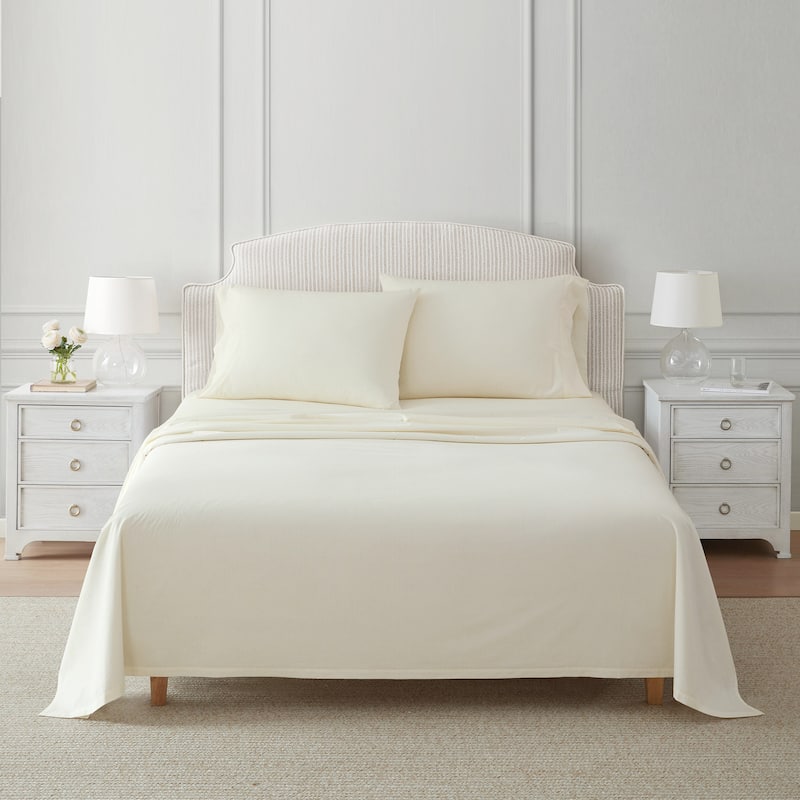 Martha Stewart Printed Cotton Percale Sheet Set