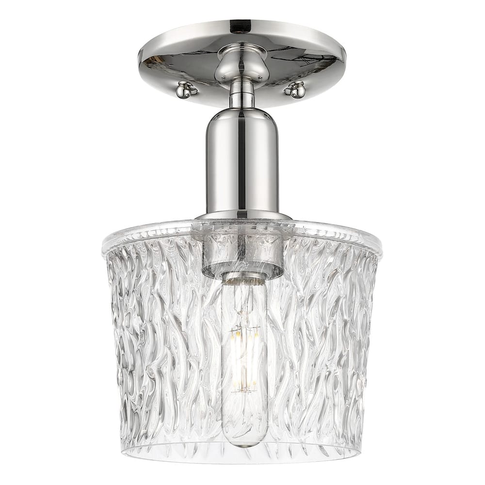 Innovations Lighting 716-1C-10-7 Niagara Semi-Flush Niagara 7" Wide