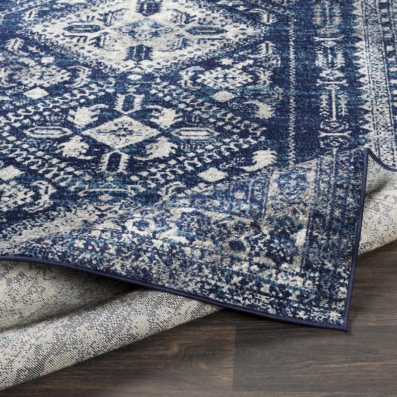 Livabliss Monte Carlo Updated Traditional Medallion Area Rug