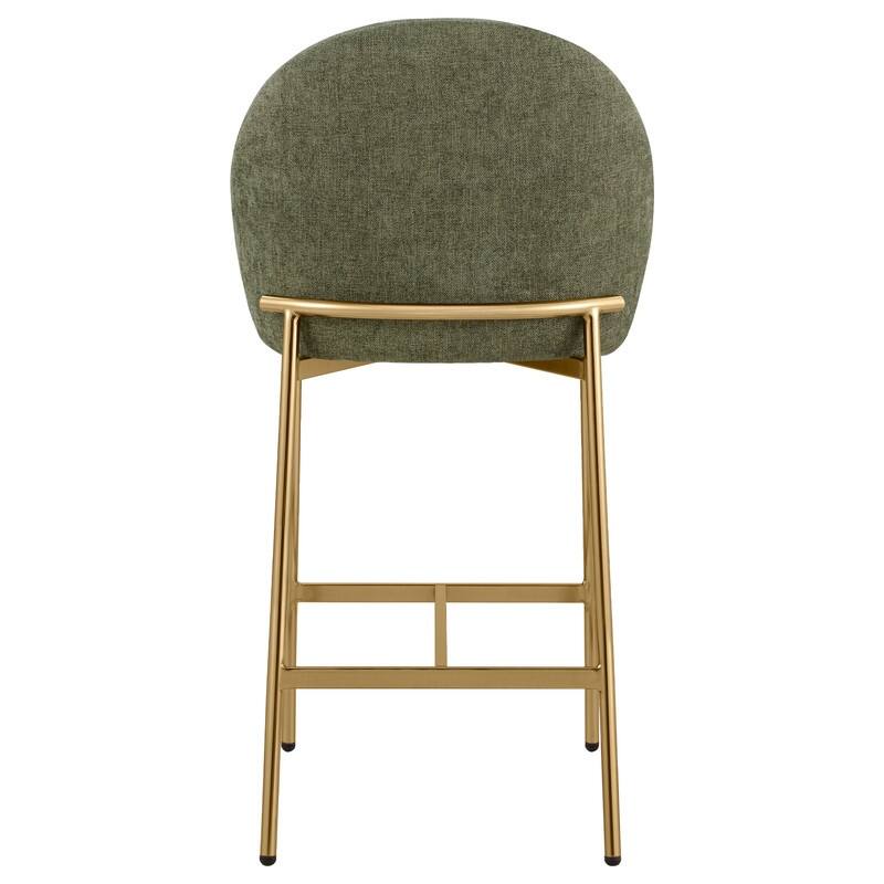 Spruce & Spring Upholstered Counter Bar Stool with Metal Frame