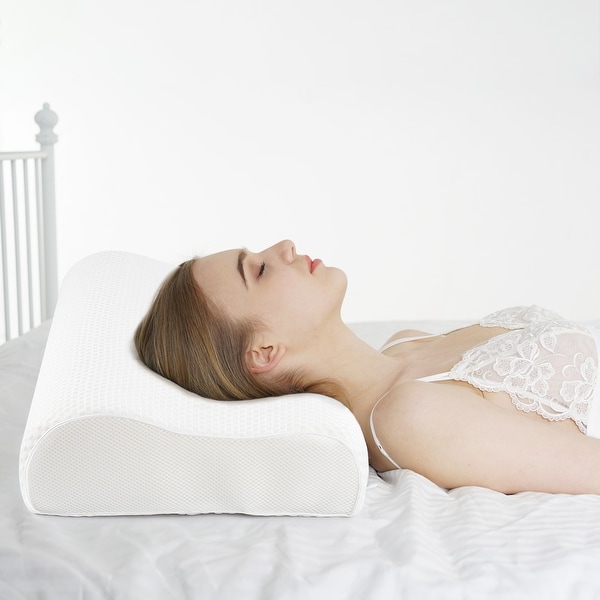 Bed bath and beyond neck roll pillow top