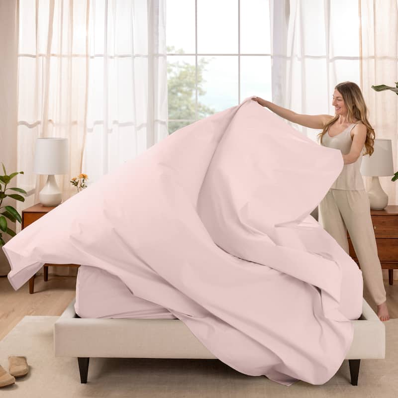 Bare Home Organic Cotton Sheet Set - Crisp Percale Weave