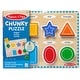 preview thumbnail 1 of 5, Melissa & Doug Shapes Chunky Puzzle - 8 Pieces - Multi Multi - STEM - Kids