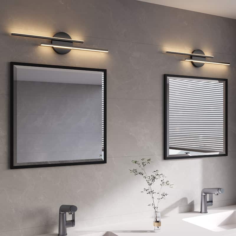 2-PACK Modern Dimmable Metal LED Bathroom Vanity Light
