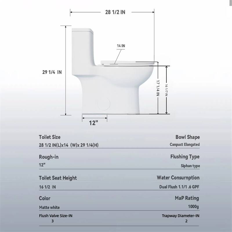 Matt Black Tornado Flush Toilet