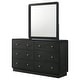 preview thumbnail 18 of 21, Cavelle 6-drawer Dresser and Mirror Black