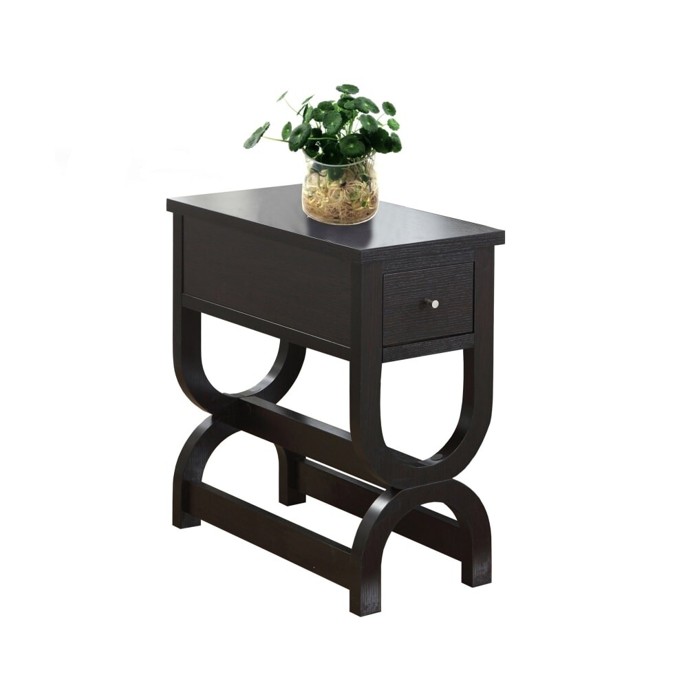 Shop Monarch Specialties I 3147 11 Inch Wide Wood End Table Cappuccino Overstock 19662464