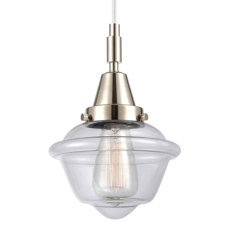 Innovations Lighting 447-1P-G532 Oxford 7" Wide Mini Pendant with - Polished Nickel