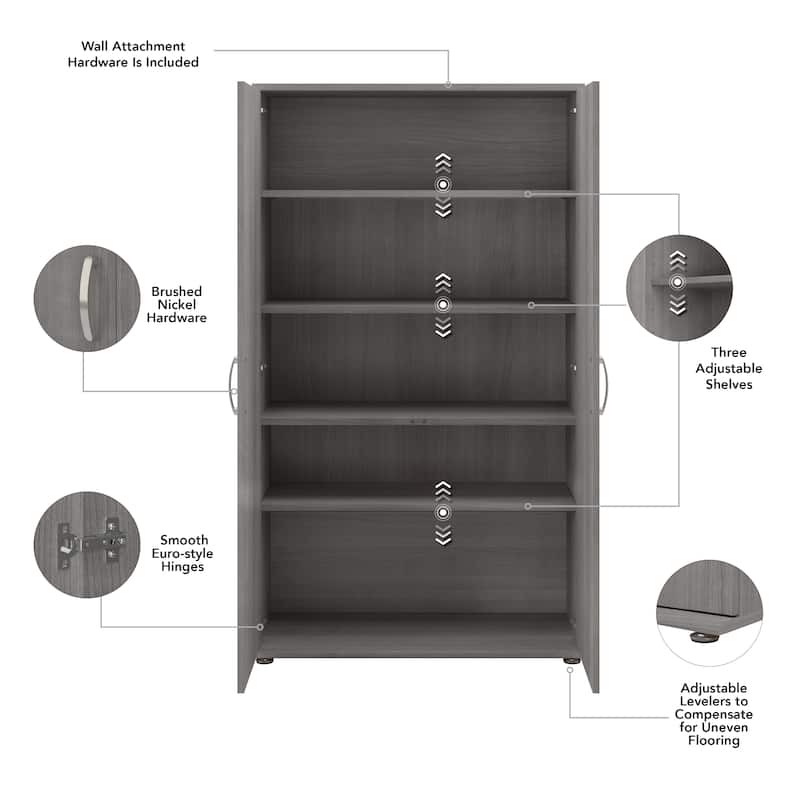 Bush Business Furniture Universal Tall Storage Cabinet with Shelves