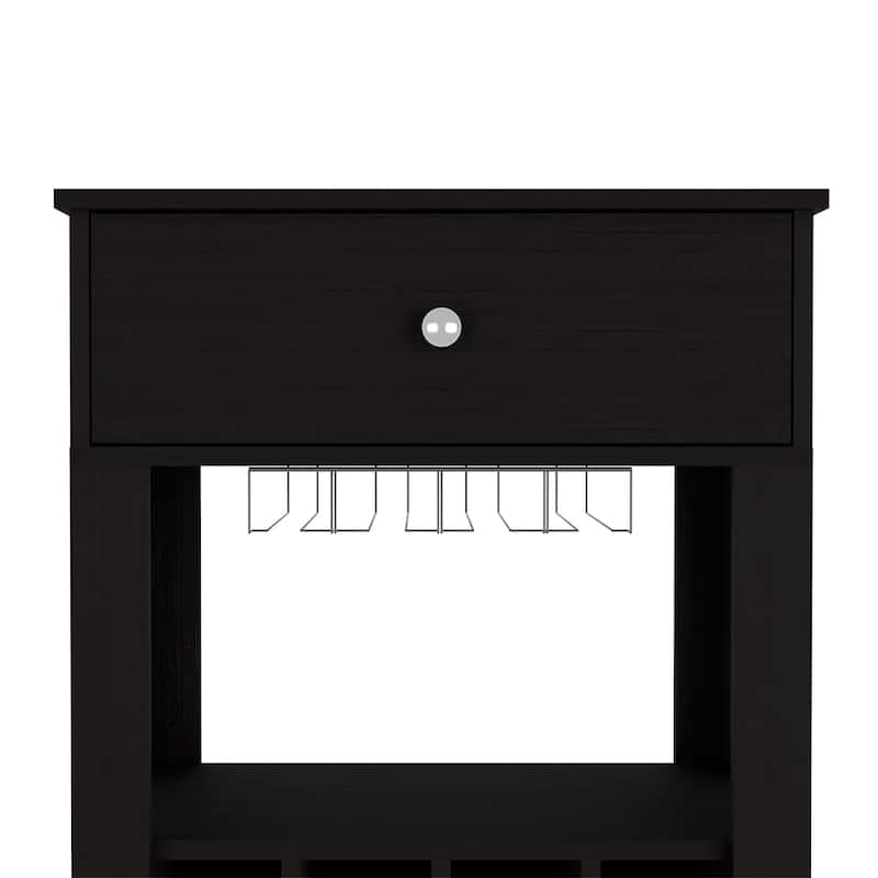 Bar Cart Bayamon, Twelve Wine Cubbies, Four Legs