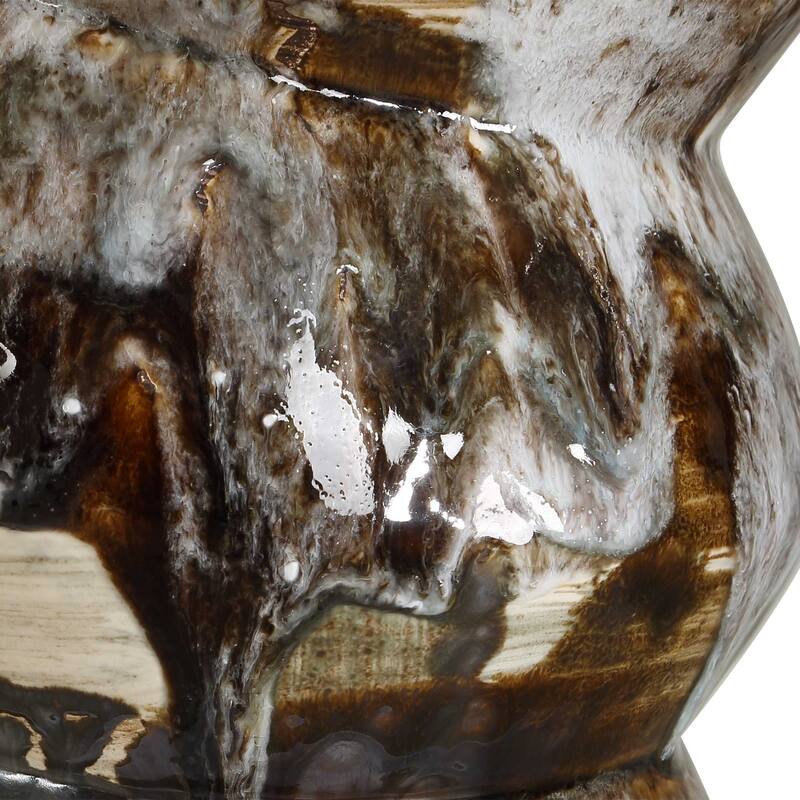 Uttermost Cuoco Mottled Brown Table Lamp - 18.00" W x 31.75" H x 18.00" D