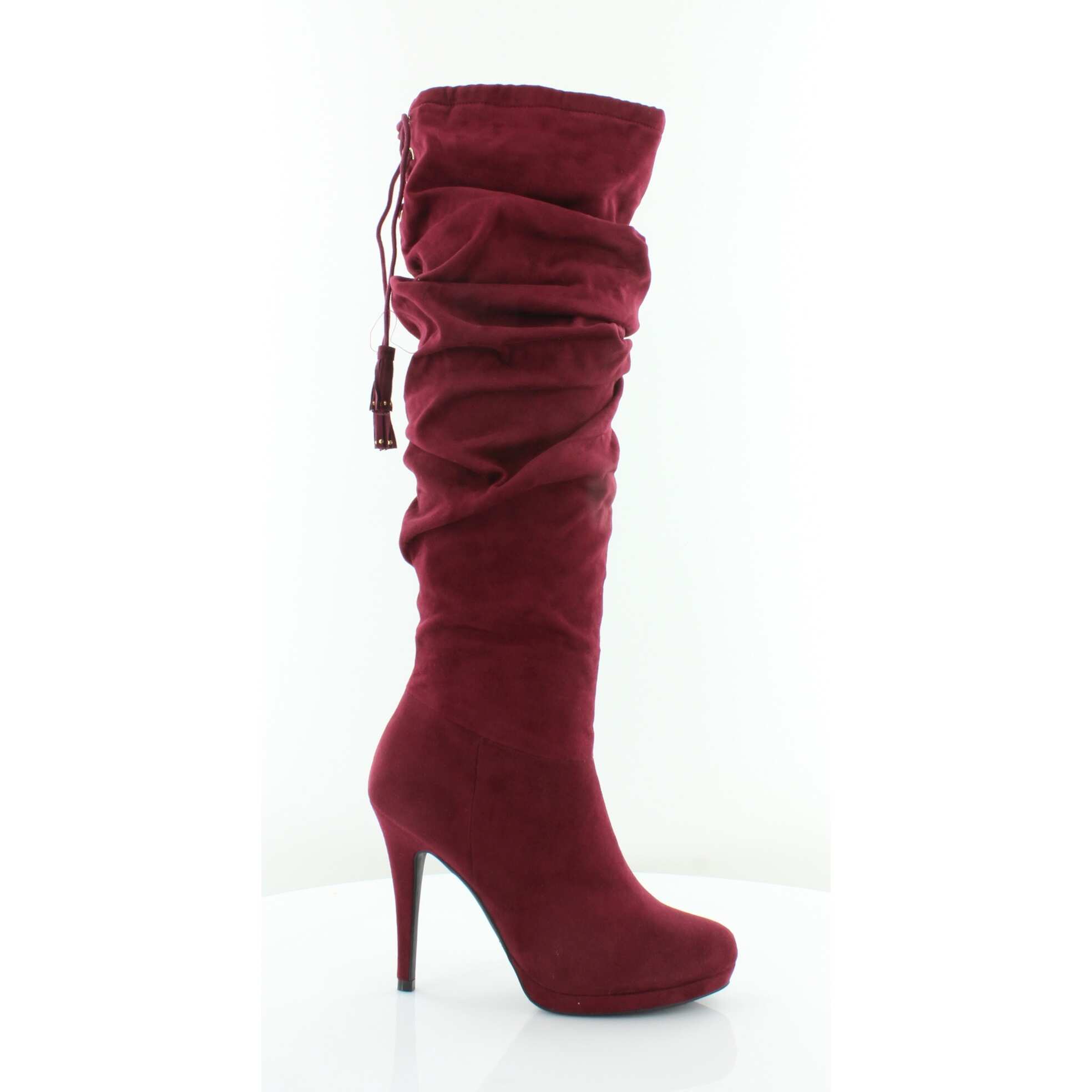 maroon boots womens
