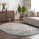 preview thumbnail 34 of 52, Nuloom Becca Traditional Tiled Area Rug Blue - Oval - 6' 7" x 9'