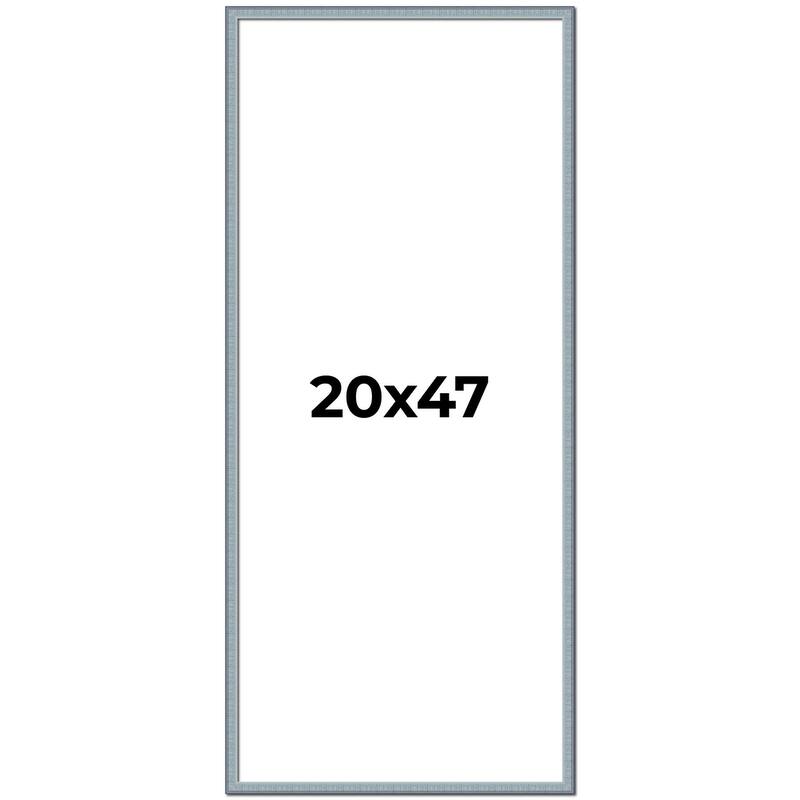 20x47 Frame Rustic Sky Blue Solid Wood Picture Frame | 0.75 Inch