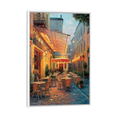 iCanvas "Cafe Van Gogh 2008, Arles France" by Haixia Liu Framed Canvas Print